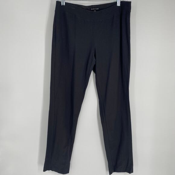 Eileen Fisher Pants Small Gray Quiet Luxury Career Pull On Professional - Picture 1 of 8